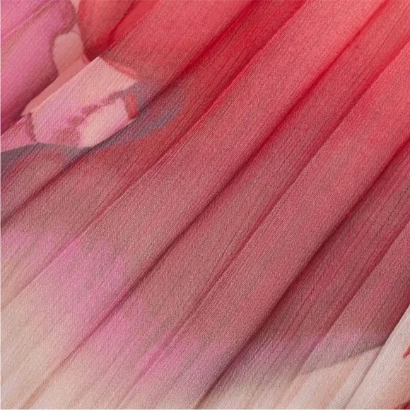 🔴 Express floral pleated maxi dress size xl - Picture 7 of 12